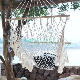 Hamaca de Encaje de Malla de Cuerda de Algodón al Aire Libre