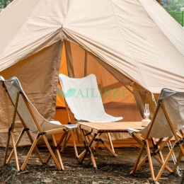 Tumbona Plegable Portátil de Madera de haya para Exteriores