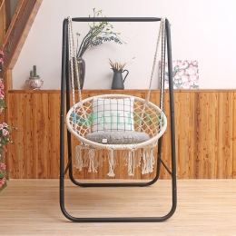 Silla Colgante de Borlas de Estilo Nórdico